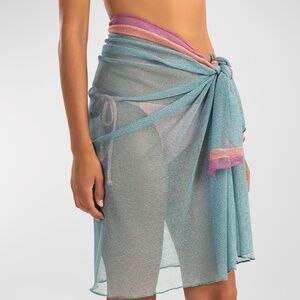 Shoshanna Mesh Sarong Coverup - One Size